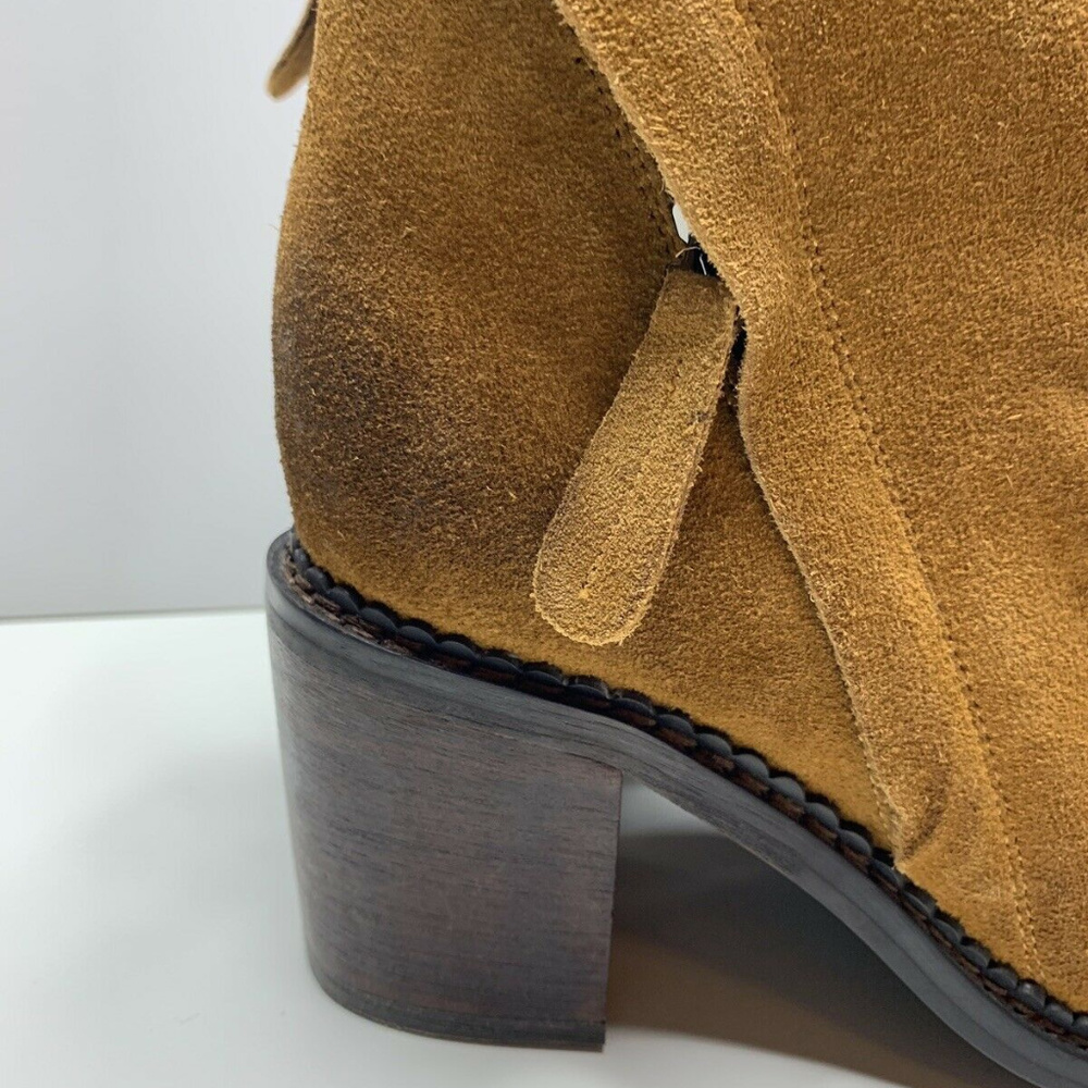🆕 Double Zip Slouch Suede Ankle Boot - Picture 5 of 7